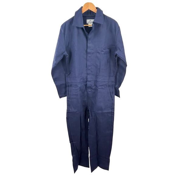 Steel Grip‎ Inc. Flame Resistant Coveralls Size 38 Inseam 27 Blue Michael myers - Picture 1 of 10